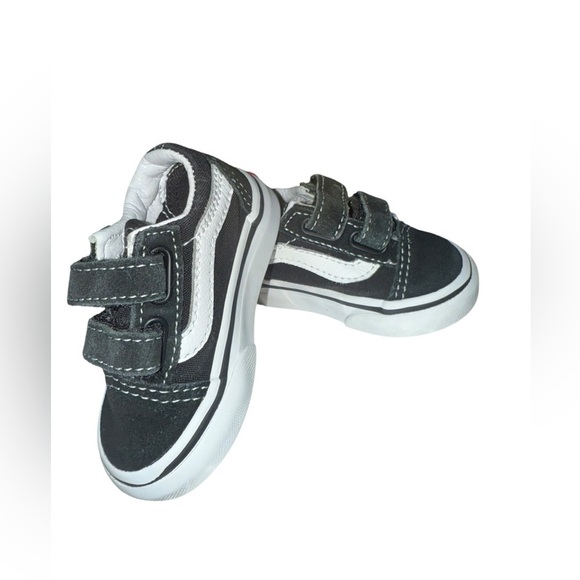Vans Old Skool V Skate Shoe - Baby / Toddler - Black Size 3 - Picture 2 of 6